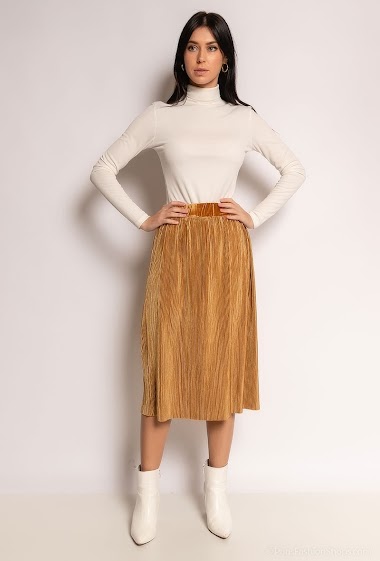Wholesaler DAPHNEA - Cuduroy midi skirt