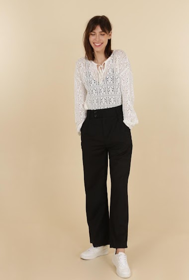 Wholesaler DAPHNEA - Plain dress pants