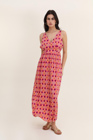 Wholesaler DAPHNEA - INCA PRINT DRESS