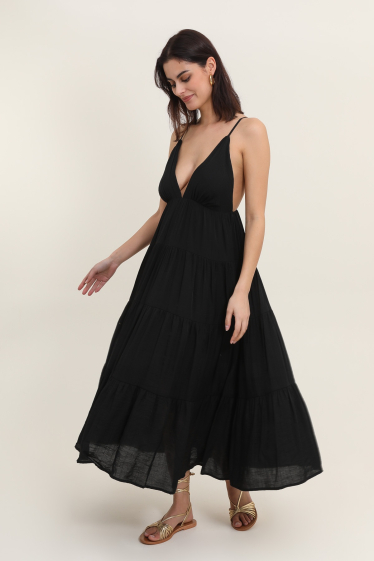 Wholesaler DAPHNEA - Vaporous Long Dress