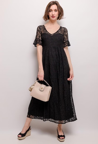 Wholesaler DAPHNEA - Lace midi dress