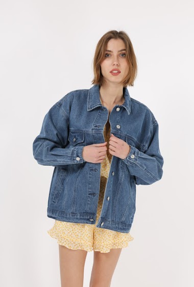Wholesaler DAPHNEA - oversize denim jacket