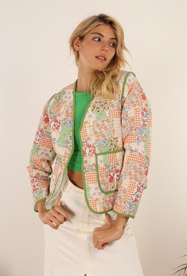 Wholesalers DAPHNEA - Floral long-sleeved jacket