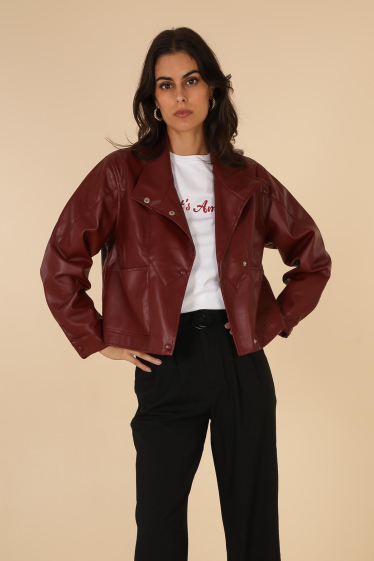 Großhändler DAPHNEA - Vintage-Jacke mit Ausschnitten