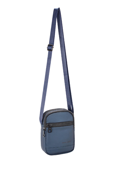 Wholesaler David Jones - DAVID JONES Men\'s waterproof crossbody bag in coated nylon 116002
