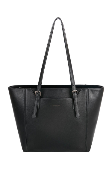 David Jones, Bags, Vintage David Jones Paris Faux Leather Satchel Womens Handbag  Purse Black