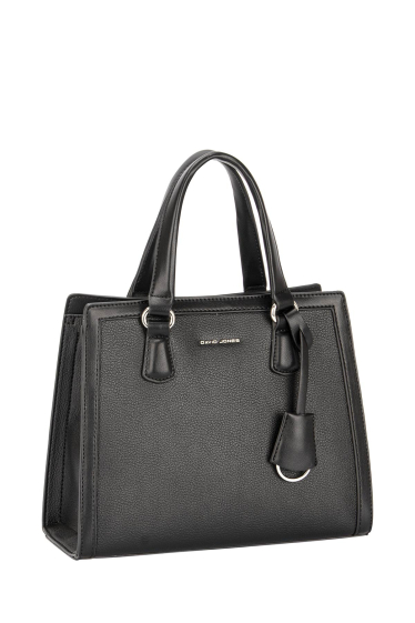 David Jones Paris Women's Handbag Satchel Purse Black