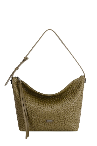 David Jones Paris Fashion Woven Bucket Shoulder Bag