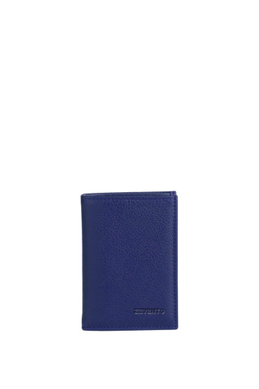 Wholesaler Zevento - ZEVENTO ZE-2130R Cowhide leather card holder with RFID protection