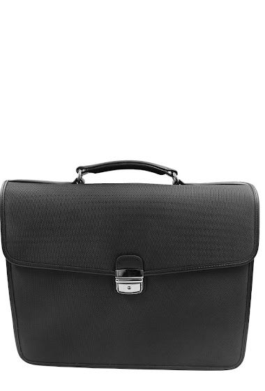 Wholesaler DAVID WILLIAM - Valley - Canvas and Leather 3 Gusset Briefcase