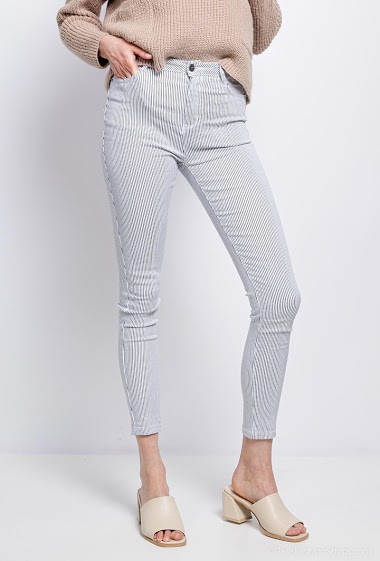 Wholesaler Daysie - Striped skinny pants
