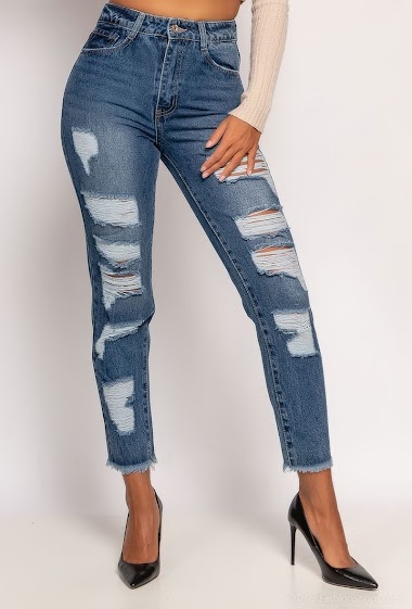 Wholesaler Daysie - Ripped boyfriend jeans