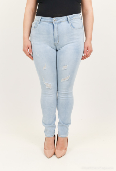 Wholesaler Daysie - high waisted ripped jeans