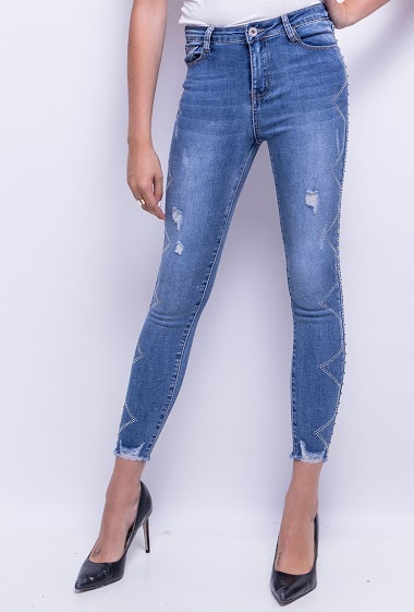 Wholesaler Daysie - Skinny jeans with strass