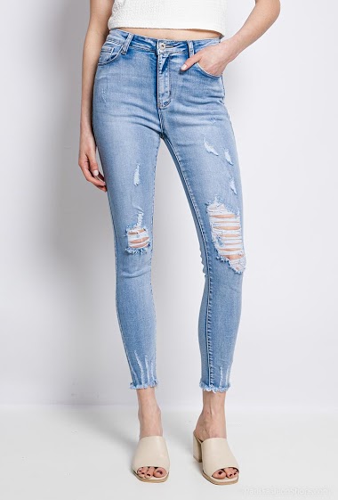 Wholesaler Daysie - Push-up skinny ripped jeans