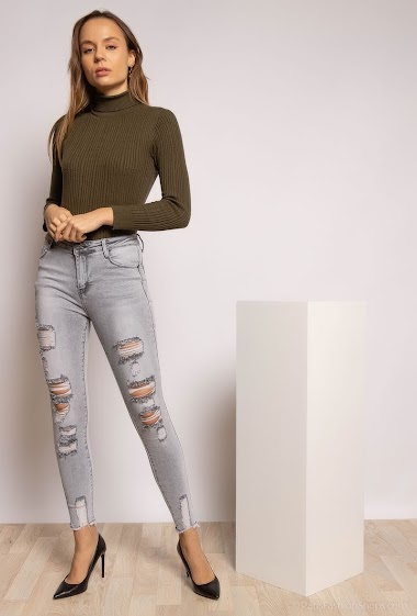 Wholesaler Daysie - Ripped push-up skinny jeans