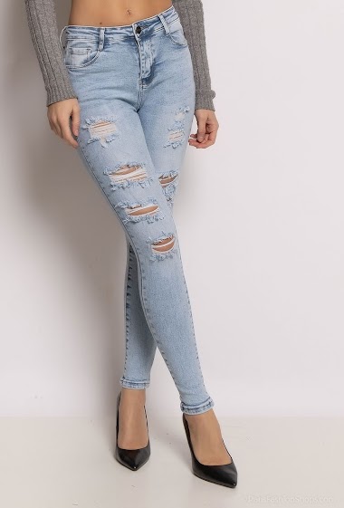 Großhändler Daysie - Ripped push-up skinny jeans