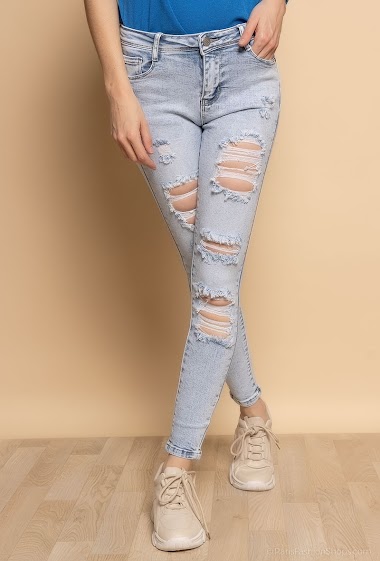 Großhändler Daysie - Zerrissene Slim-Jeans