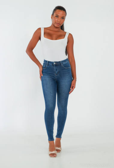 Großhändler Daysie - blaue Jeans mit hoher Taille
