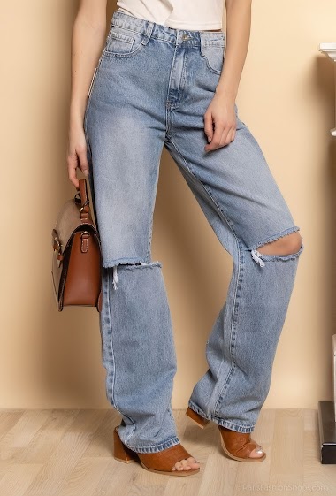 Wholesaler Daysie - Ripped boyfriend jeans