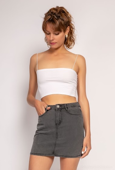 Grossiste Daysie - Jupe courte en jeans