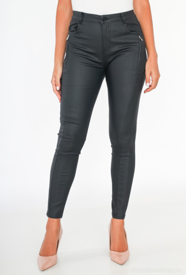 Wholesaler Daysie - leather pants Side pockets with zippers