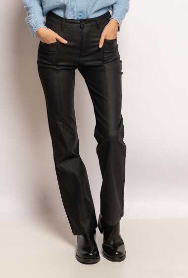 Wholesaler Daysie - Straight faux leather pants