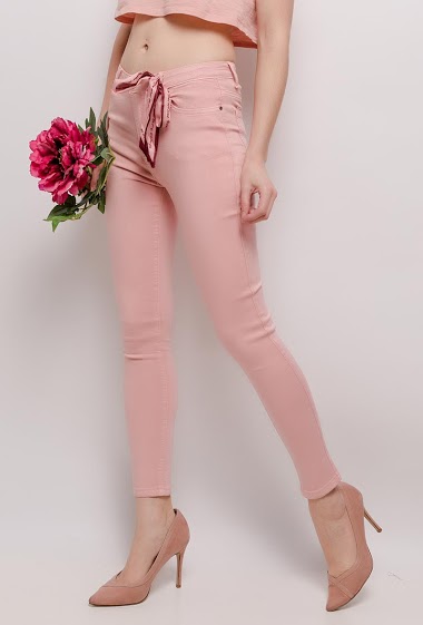 Wholesaler Daysie - Skinny pants with bow