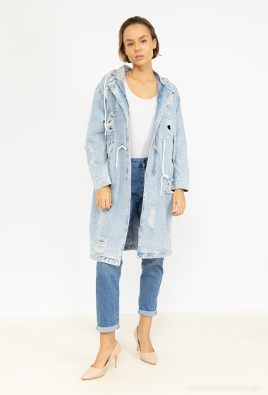Wholesaler Daysie - Denim jacket with sweat insert