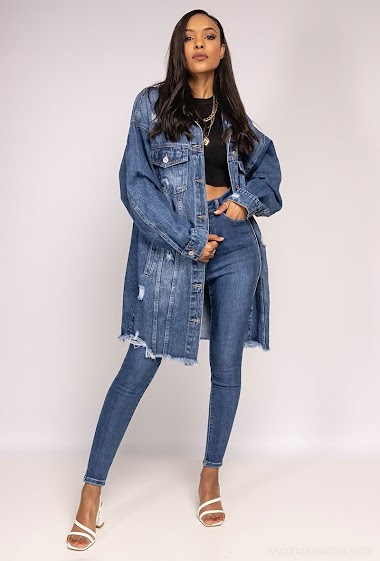 Grossiste Daysie - Veste en jean longue