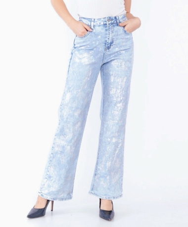 Wholesaler DENIM LIFE - Wide leg stretch jeans