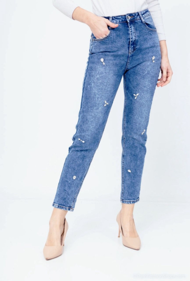 Wholesaler DENIM LIFE - Push-up stretch mom jeans
