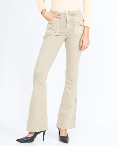 Wholesaler DENIM LIFE - Stretch flare skinny jeans