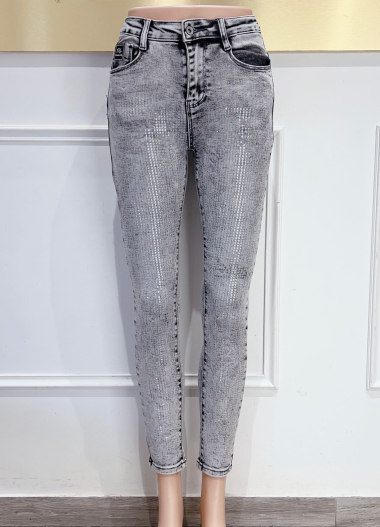 Wholesaler DENIM LIFE - Glitter stretch skinny jeans