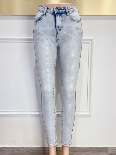 Wholesaler DENIM LIFE - Glitter stretch skinny jeans