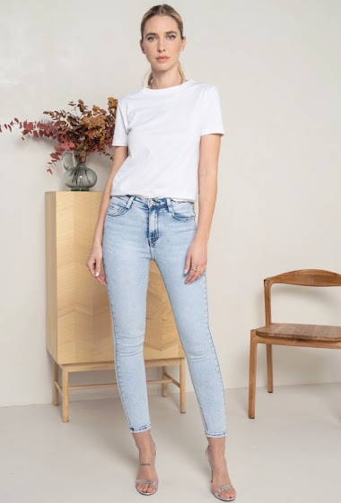 Big size High waist stretch skinny jeans