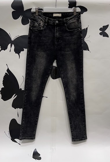 Wholesaler DENIM LIFE - Super Big size High waist stretch skinny jeans