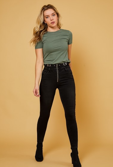 Wholesaler DENIM LIFE - Super high-rise stretch skinny jeans
