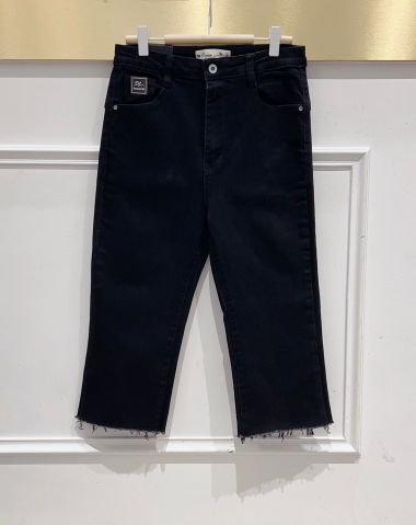 Wholesaler DENIM LIFE - Big size Push-up stretch cropped flared jeans