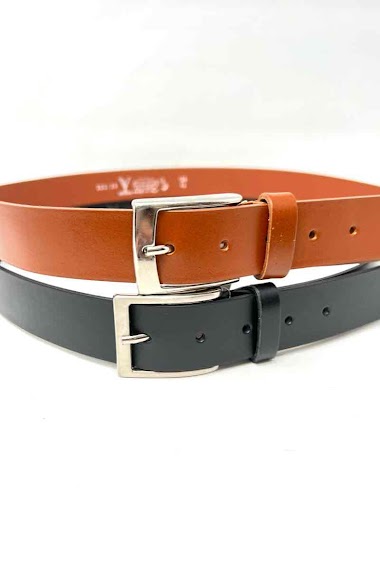 Wholesaler DH DIFFUSION - Leather Belt 3.5 width - Made in Italy