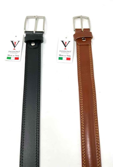 Mayorista DH DIFFUSION - Leather Belt 3.5cm width Made in Italy