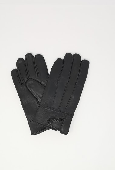 Wholesaler DH DIFFUSION - Men leather gloves button