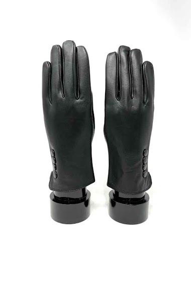 Wholesaler DH DIFFUSION - Leather Women Buttons Gloves