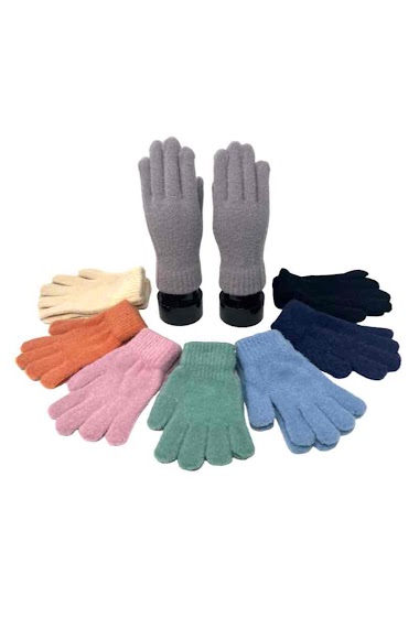 Wholesaler DH DIFFUSION - Touch gloves Stretch - Woman and Teens - Very Soft Extra Warm