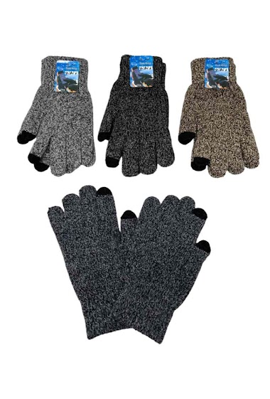 Wholesaler DH DIFFUSION - Touch gloves Stretch - Men - Very Soft Extra Warm