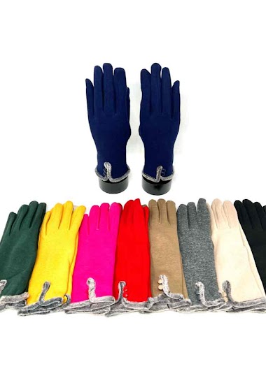 Wholesaler DH DIFFUSION - Buttons Women touch gloves