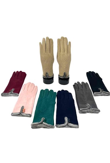 Wholesaler DH DIFFUSION - Women touch gloves Little Fur