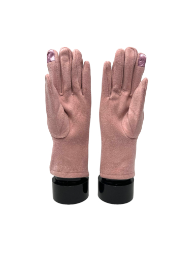 Gants femme tactile Noeuds contours et doublure faux fur DH DIFFUSION