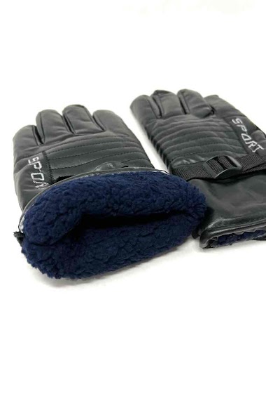 Wholesaler DH DIFFUSION - Men touch gloves fur lining Waterproof