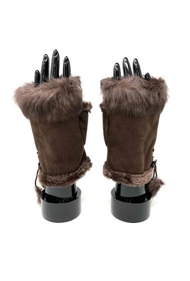 Großhändler DH DIFFUSION - Women Star touch gloves Fur Lining